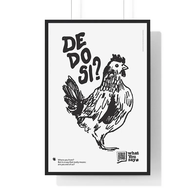 Poster “DE DO SI?” – 70×100 cm