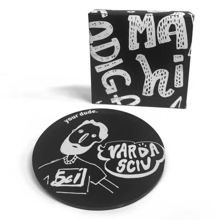 Vardasciu – playful coaster & place marker
